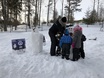 Päiväkodin lasten kanssa rakennettiin #ulkonakuinlumiukko -tapahtuman merkeissä lumiukkoja